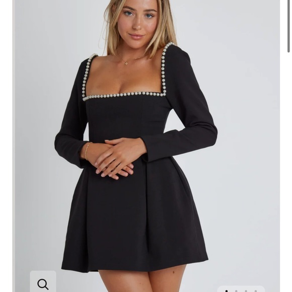 Odd Muse The Ultimate Muse Pearl Dress | Black - Picture 3 of 8